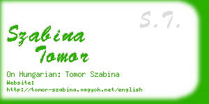 szabina tomor business card